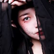 Kadınlar için kırmızı çizgi dövmeler adam Punk boyun sanat dövme etiket su  geçirmez sahte dövme kalıcı yıldırım çatlak geçici dövme