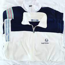 Veste survetement marque sergio tacchini noir mode 80s vintage 90s vip◄. Mats Wilander 1985 Og Sergio Tacchini Tt Vintage Tennis Fashion Lacoste