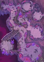 Mushroom Cave 25x35 Battlemaps Tabletop Rpg Maps Dungeon Maps Fantasy Map