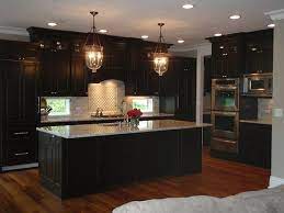 Wood Floor With Dark Cabinets Black Kitchen Cabinets Brown Kitchen Cabinets Beautiful Kitchens