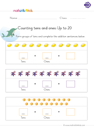 With our math sheet generator, you can easily create grade. Counting Tens And Ones First Grade Math Worksheets 1st Grade Worksheets First Grade Math Worksheets 1st Grade Math
