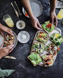 For even more clever toast recipes, try these 15 toast recipe ideas that go beyond basic avocado. Avocado Toast Bar Photo Styling Sneh Roy Brunch Drinks Breakfast Bars Recipe Fancy Toast