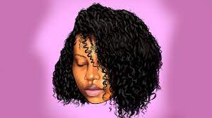 Hair tools photoshop brushes 2. Drawing Female With Natural Curly Hair Speedart Youtube