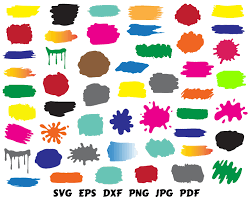 Download Paint Brush Stroke Key Ring Pattern Svg