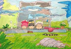 momongaさんはinstagramを利用しています 絵で夢を叶えるシリーズ 水没した町を覗いてみたい ジブリ ghibli スタジオジブリ 宮崎駿 崖の上のポニョ ponyoonthecliffbythesea ポニョ 宗介 古代魚 古代魚 ポニョ ジブリ