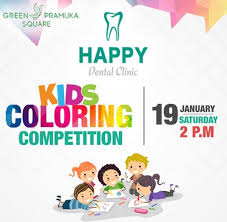 It's that time of year again! Child Coloring Competition At Happy Dental Clinic January 2019 Green Pramuka Square