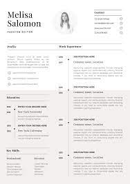 You have to tailor your cv around each job listing, therefore you stand with a different task each time. One Page Resume Template With Photo For Word Pages Cv Template With Photo Singe Page Professional One Page Resume Template Simple Cv Template One Page Resume