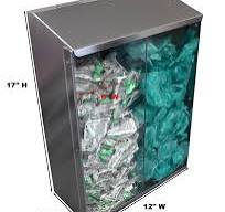 Omnimed Double Bulk Dispenser, Clear Front