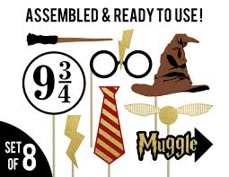 Harry Potter Photo Booth Props Harry Potter Birthday Props Harry Potter Bachel Anniversaire Theme Harry Potter Anniversaire Harry Potter Theme Harry Potter