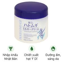 Kem dưỡng ẩm Hatomugi giúp da căng mịn, tươi trẻ hũ 300g - 12/2024 |  nhathuocankhang.com