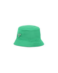 Mint Green Nylon Bucket Hat Prada