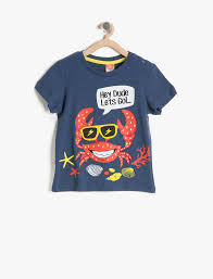 Indigo Erkek Cocuk Baskili T Shirt 7ymb16033ok740 Koton Cute Outfits For Kids Funny Kids Shirts Kids Outfits