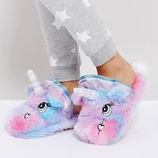 Fluffy Unicorn Slippers Unicorn Slippers Kids Slippers Slippers For Girls