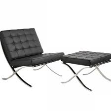 The barcelona chair was designed by ludwig mies van der rohe information about design and manufacturing pricing history[incl. Barcelona Chair Mit Ottoman Aus Kuntsleder Design Sessel