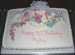 Birthday Sheet Cake Ideas For Women 90th Birthday 90th Birthday Cakes Birthday Cake Decorating Birthday Sheet Cakes