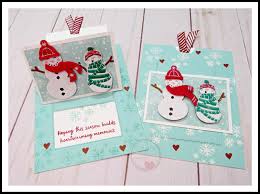 Measure 1 inch away from the center fold of the card on both sides. Stampingwithamore How To Make A Christmas Pop Up Slider Card