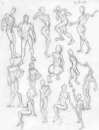 Simplified, it is an oval that starts halfway between 1 and 2, down to mark 3; Pin On Drawing Body