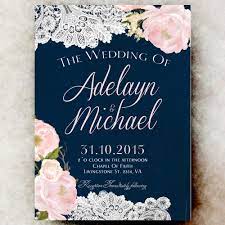 Navy Blue Wedding Invitation Rustic Wedding Invitation Barn Wedding Invitat Navy Wedding Invitations Blush Pink Wedding Invitations Pink Wedding Invitations