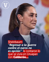 ⚠ La presidenta de México, durante la “mañanera del pueblo”, mencionó que  una joven que trabaja en Palacio Nacional y que es de #Uruapan le relató la  situación de inseguridad en la