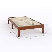 Priage 12 Inch Wood Twin Size Platform Bed Furniture Bedroom Furniture Stores Furniture Deals The twin size bed frame is perfect for a diy kids bed or a guest room bed. pinterest