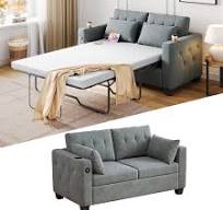Amazon.com: LINSY HOME Pull Out Sofa Bed - Full Size Sleeper ...