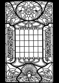 Hou de kleurplaat in het licht en zie hem tot leven komen! Bol Com Art Nouveau Windows Stained Glass Coloring Book A G Smith 9780486277103 Boeken