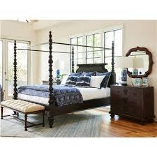 Queen wood canopy bed frame. Lexington Sovereign French Country Dark Brown Turned Wood Canopy Bed Queen Queen Kathy Kuo Home