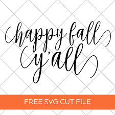 Happy fall y'all hand lettered svg cut file for cricut, silhouette and scanncut cutting machines. Cricut Diy Doormat And Happy Fall Y All Free Svg Pineapple Paper Co