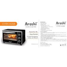 Istri saya puas, saya nya jadi kurang puas walaupun durasi lama. Oven Arashi Low Watt M26b Oven Listrik Arashi 26 Liter 26l Low Watt 300w 600w Shopee Indonesia