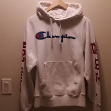 Women casual lightweight sweatshirts long sleeve zipper striped hoodies. Champion Other White Champion Hoodie Size Small In Mens Poshmark