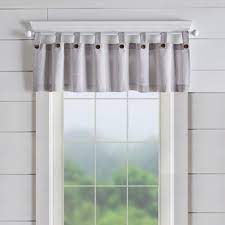 Tab top valancesworkroom for the interior design trade. Tucker Ticking Stripe Button Tab Top Window Kitchen Valance Elrene Home Fashions Target