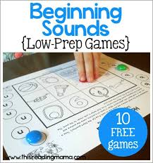How to use this resource: Beginning Sounds Games Just Print Play