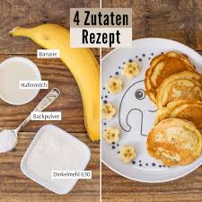 Bananen Pancakes 4 Zutaten Rezept Babys Kinder Rezepte Zuckerfreie Rezepte Fruhstuck Rezepte