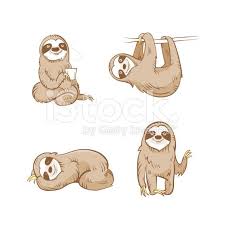 Stock Illustration 78986879 Cartoon Sloths Set Jpg 556 556 Sloth Drawing Cute Sloth Sloth Cartoon