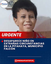 🚨⚠️ La comunidad de La Pitahaya, en la Parroquia Buena Vista, se encuentra  conmocionada tras la misteriosa desaparición de un niño, identificado como  Juan Pablo López Romero, de 11 años de edad.