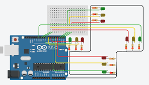 Take a look at the picture and/or the schematics if you don't understand. Arduino Traffic Light Controller 4 Way 3 Steps Instructables