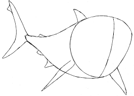 How To Draw Bruce From Finding Nemo With Simple Steps Lesson How To Draw Step By Step Drawing Tutorials Drawing Cartoon Characters Step By Step Drawing Finding Nemo Characters