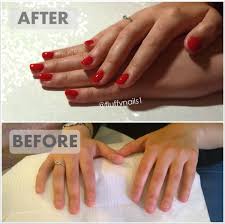 Gel Nails On Bitten Nails Before And After By Fluffynails Fake Nails Long Fake Nails White Acrylic Nails