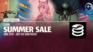 This year's sale runs from june 24 through july 8. Steam Database On Twitter 24 Hours Remain Until The Steam Summer Sale Sneak Peek There Are New Community Profile Themes Coming Candy Cherry Steam Green Sea Foam Autumn Blue Screen Summer 2021