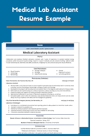/ 11+ lab technician resume templates. Medical Laboratory Assistant Resume Example Guide 2021 Zipjob