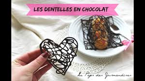 Realiser Des Dentelles En Chocolat Youtube
