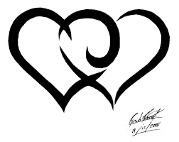 Heart Double Heart Tattoo Ideas Heart Tattoos Cute Heart Tattoo Tribal Heart Heart Tattoo Tribal Heart Tattoos