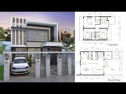 3 Bedroom Modern Home Plan 9x9m This Villa Is Modeling By Sam Architect With 2 Stories Level It S Has 3 Modern House Plans Two Storey House Plans House Plans