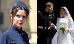 Victoria beckham and her husband were among the few lucky celebrities to snag an invite to the royal wedding this past weekend, and now, she's given the style was a boat neck that just barely showed her shoulders. Victoria Beckham Meghan Markle Wedding Dress Off 72 Buy