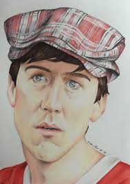 Cameron Frye Original Drawing A4 Fan-art . Ferris Buellers Day off . Alan  Ruck