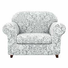 Saga printed abner armchair | armchair, furniture, decor. House Of Hampton Damask Printed Stretch Box Cushion Armchair Slipcover Reviews Wayfair