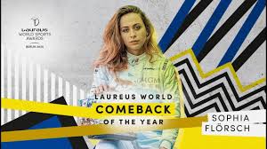 Sophia flörsch, 18 jahre, will sich damit nicht abfinden. Sophia Florsch Reaction 2020 Laureus World Comeback Of The Year Full Speech Youtube