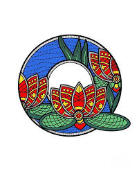 Madhubani Painting Digital Art Madhubani Q By Archa Malhotra Tribal Art Designs Monogram Art Paisley Art