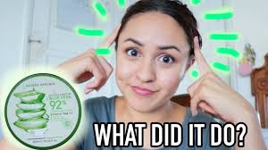 I Put Nature Republic S Aloe Vera Gel In My Hair Youtube