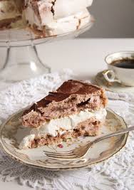 Polish Cake With Meringue Tort Bezowy Recipe Pear And Almond Cake Meringue Cake Almond Cakes